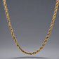 14K Yellow Gold 21.25" 2.8mm Unisex Rope Chain