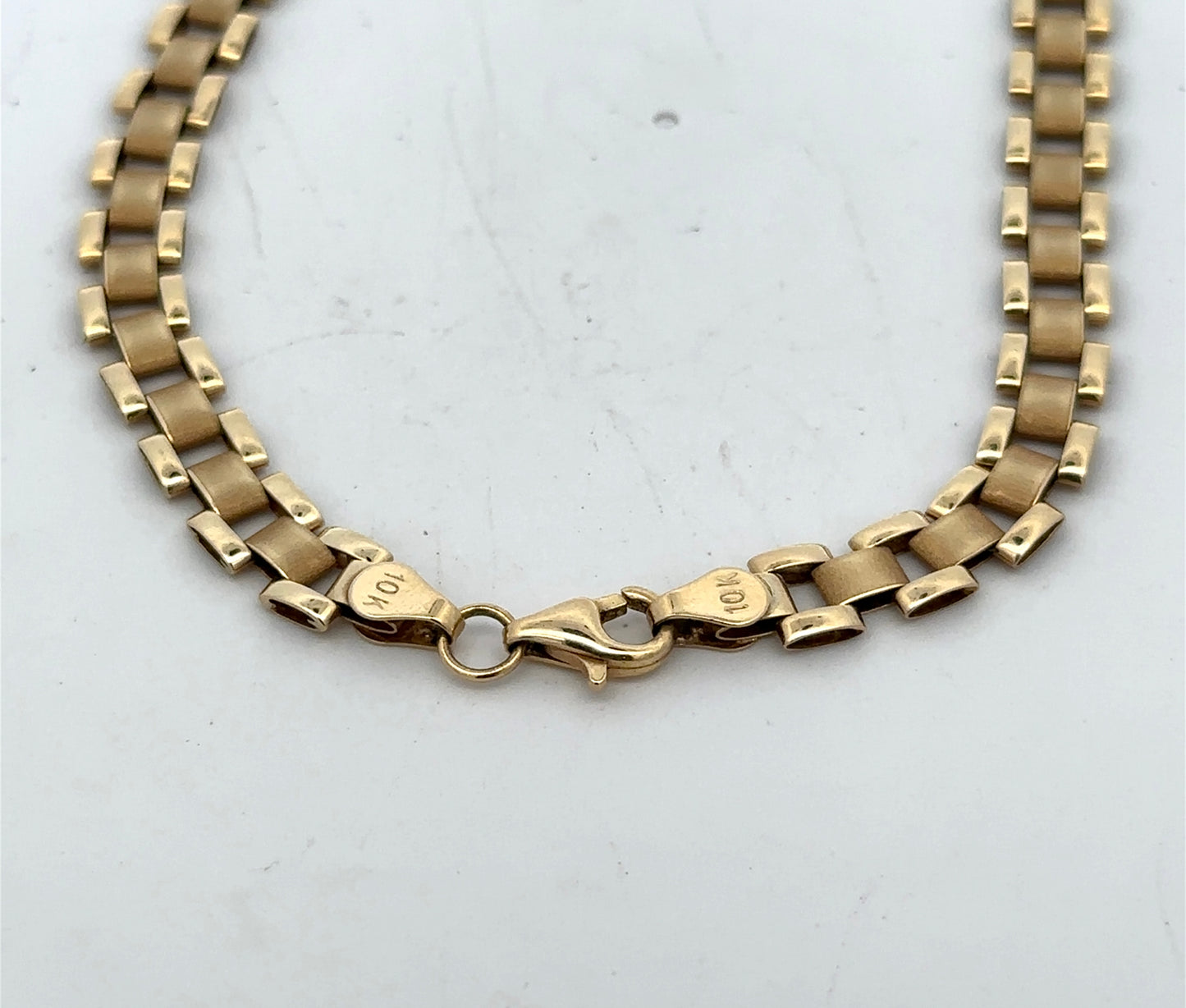 10K Yellow Gold 10" 6.2mm Rolex Anklet