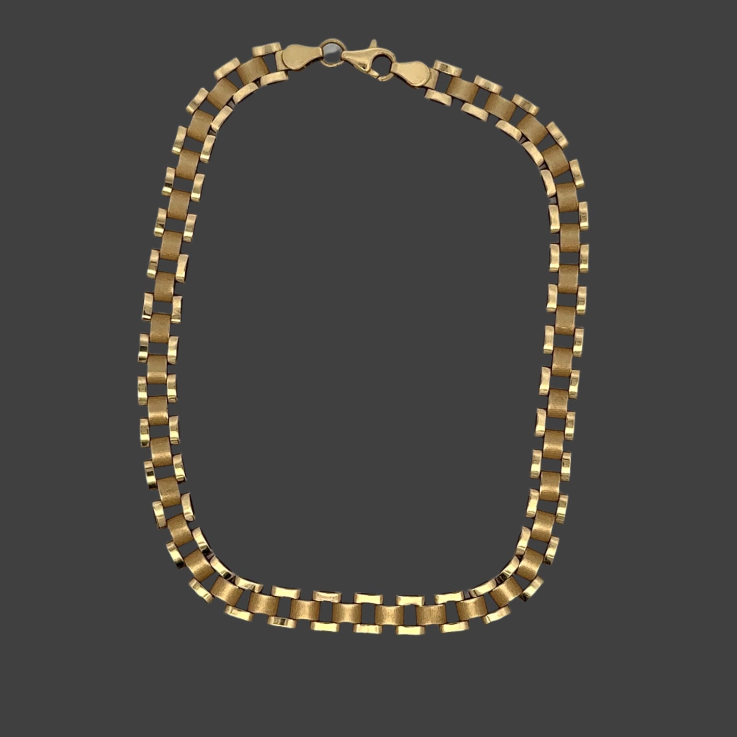 10K Yellow Gold 10" 6.2mm Rolex Anklet