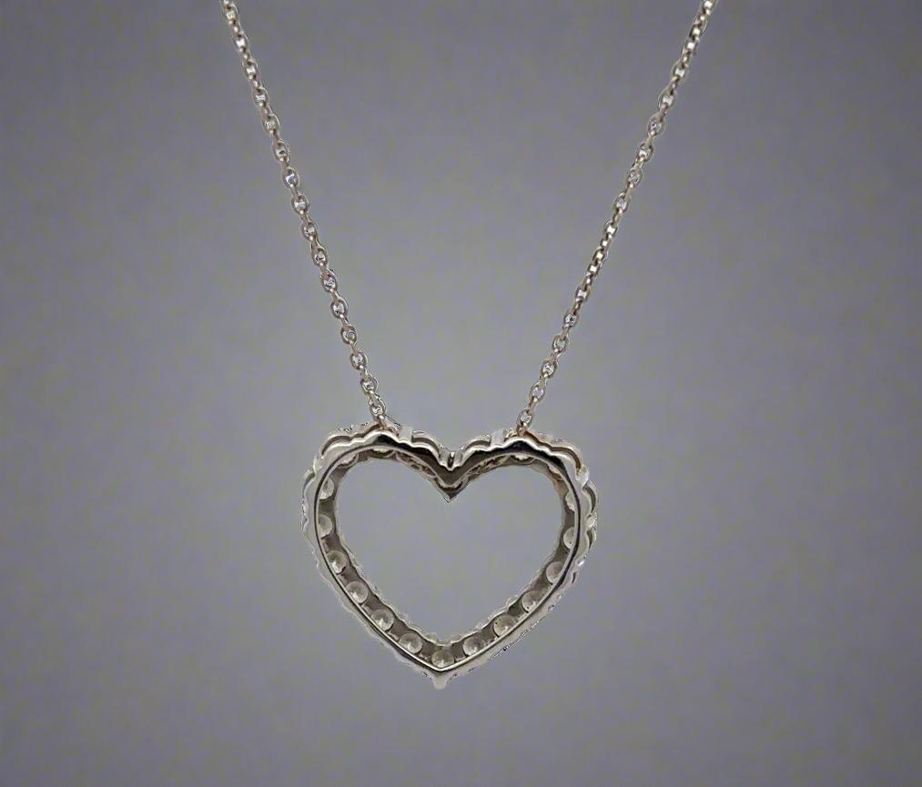 Back of heart necklace