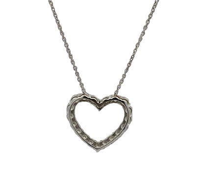 Back of heart necklace