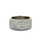 White gold ring with round diamonds