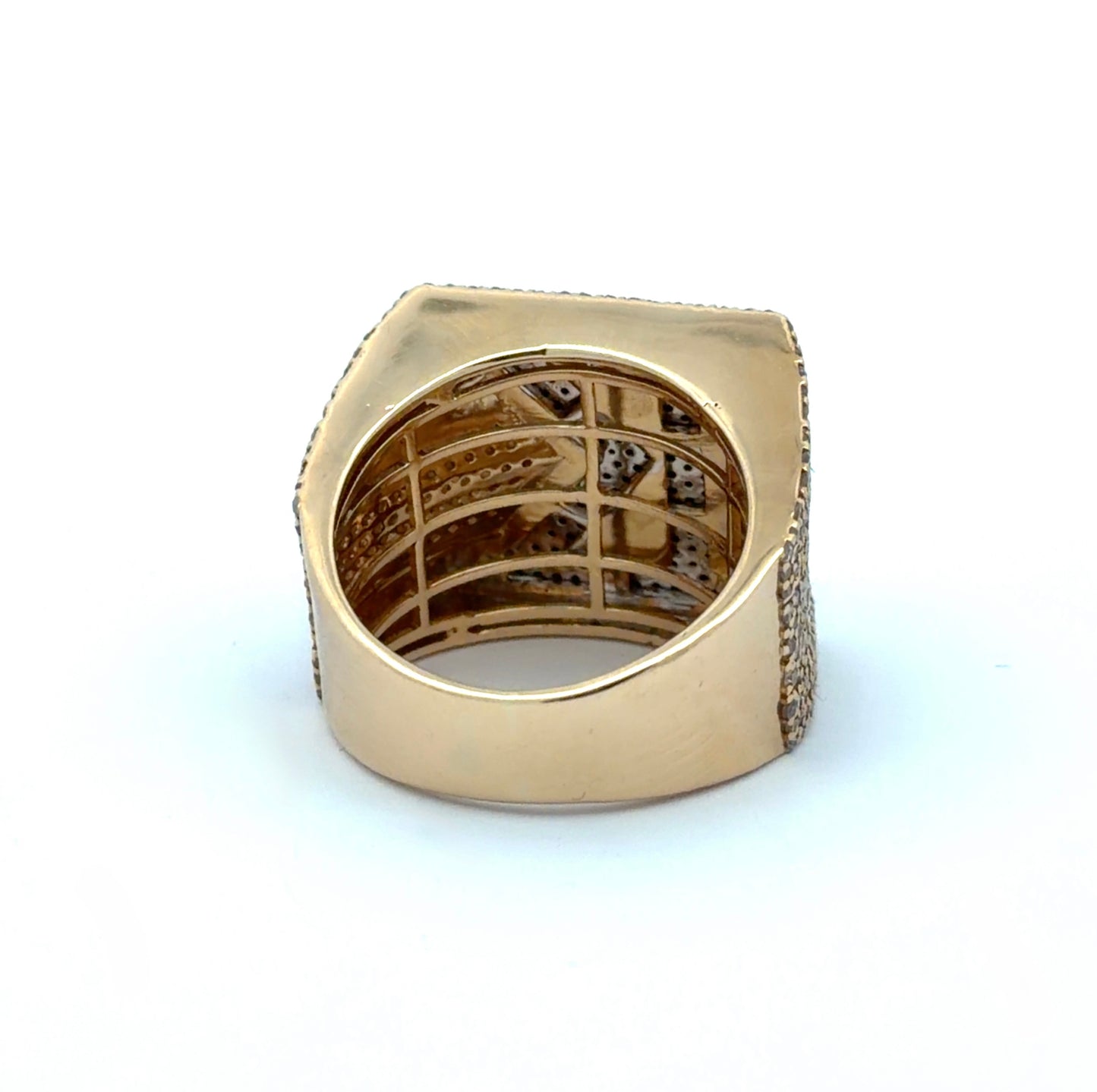 Back of gold ring with minor scratches