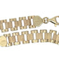 A 10K yellow gold lobster clasp shown on a plain white background.