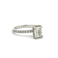 14K White Gold 1.3TCW Radiant-cut Diamond Engagement Ring