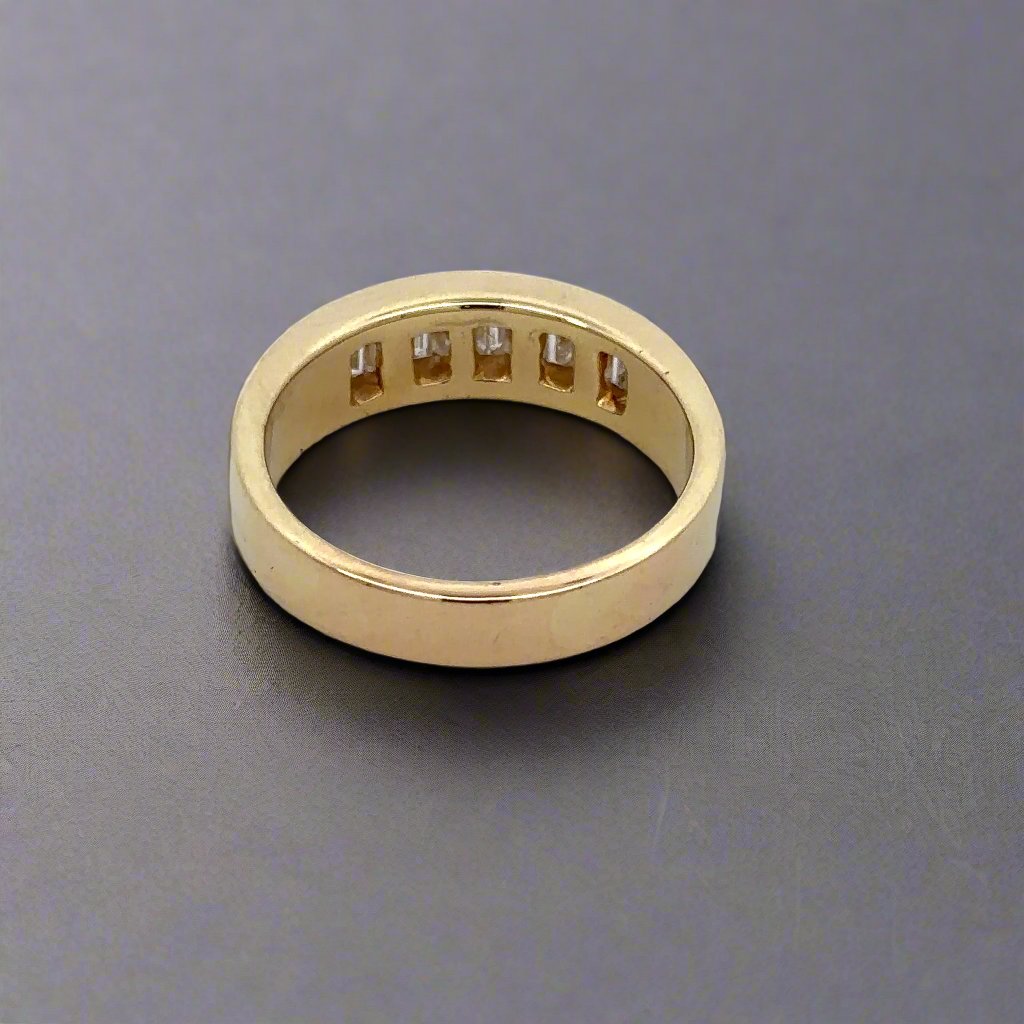 Back of yellow gold ring