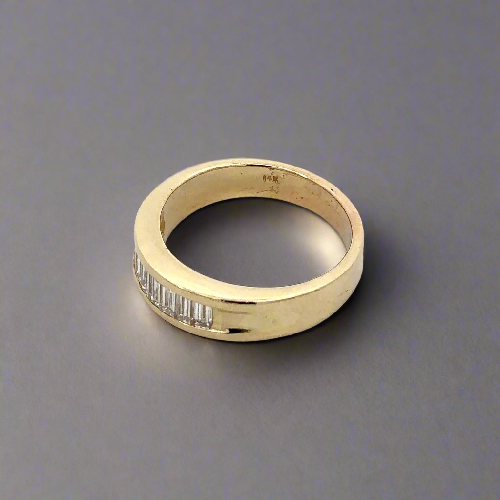 Top view of band ring