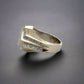 14K White Gold 1.6TCW Princess-Cut Diamond Men's Fashion Band Ring