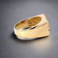 Side of yellow gold ring