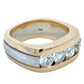 14K stamp inside ring on white background