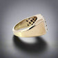 Side of ring with marks on gold