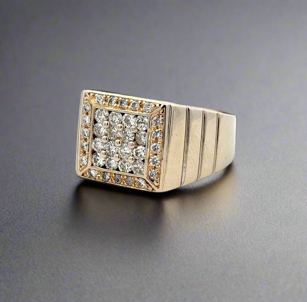 Diagonal view of ring