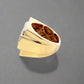 10K Yellow Gold 1.6TCW Diamond Men's Fashion Band Ring