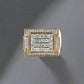 10K Yellow Gold 1.6TCW Diamond Men's Fashion Band Ring