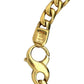 18K stamp on clasp on white background