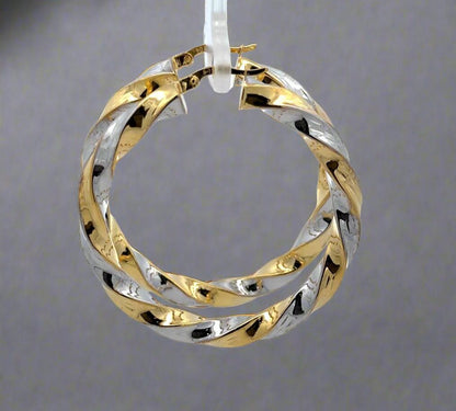 Twist hoops hanging