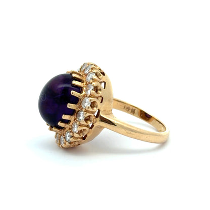 Side of ring with 14K stamp