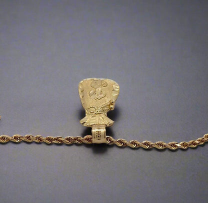 10K stamp on pendant