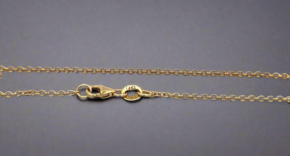 14K stamp on lobster clasp