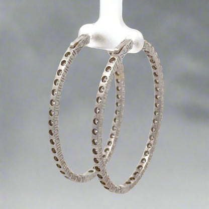 Back of white gold hoops