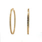 Back of yellow gold hoops