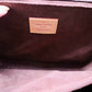 middle brown inner pocket with louis vuitton leather logo