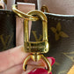 Louis Vuitton Brass detailing with scratches
