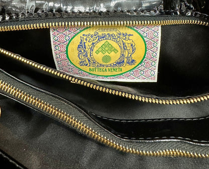 Close up of Bottega Veneta tag