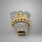 Gold and diamond pendant with 10K stamp