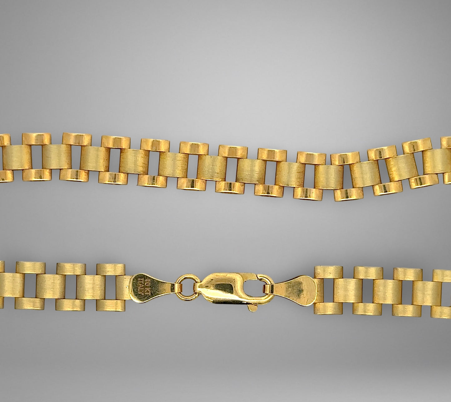 Gold lobster clasp with 10K stamp