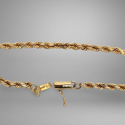 Barrel clasp with 14K stamp