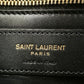 Close up of interior Saint Laurent Paris "Made in Italy" logo