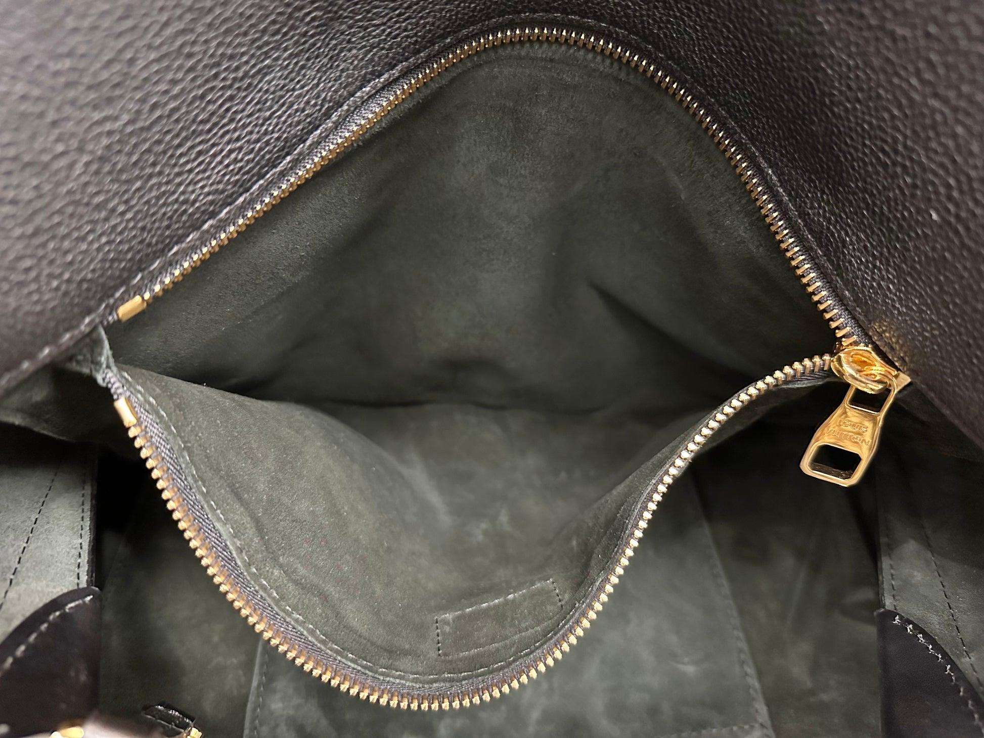 Louis Vuitton Tote Veau Cachemire Black Monogram PM Women's