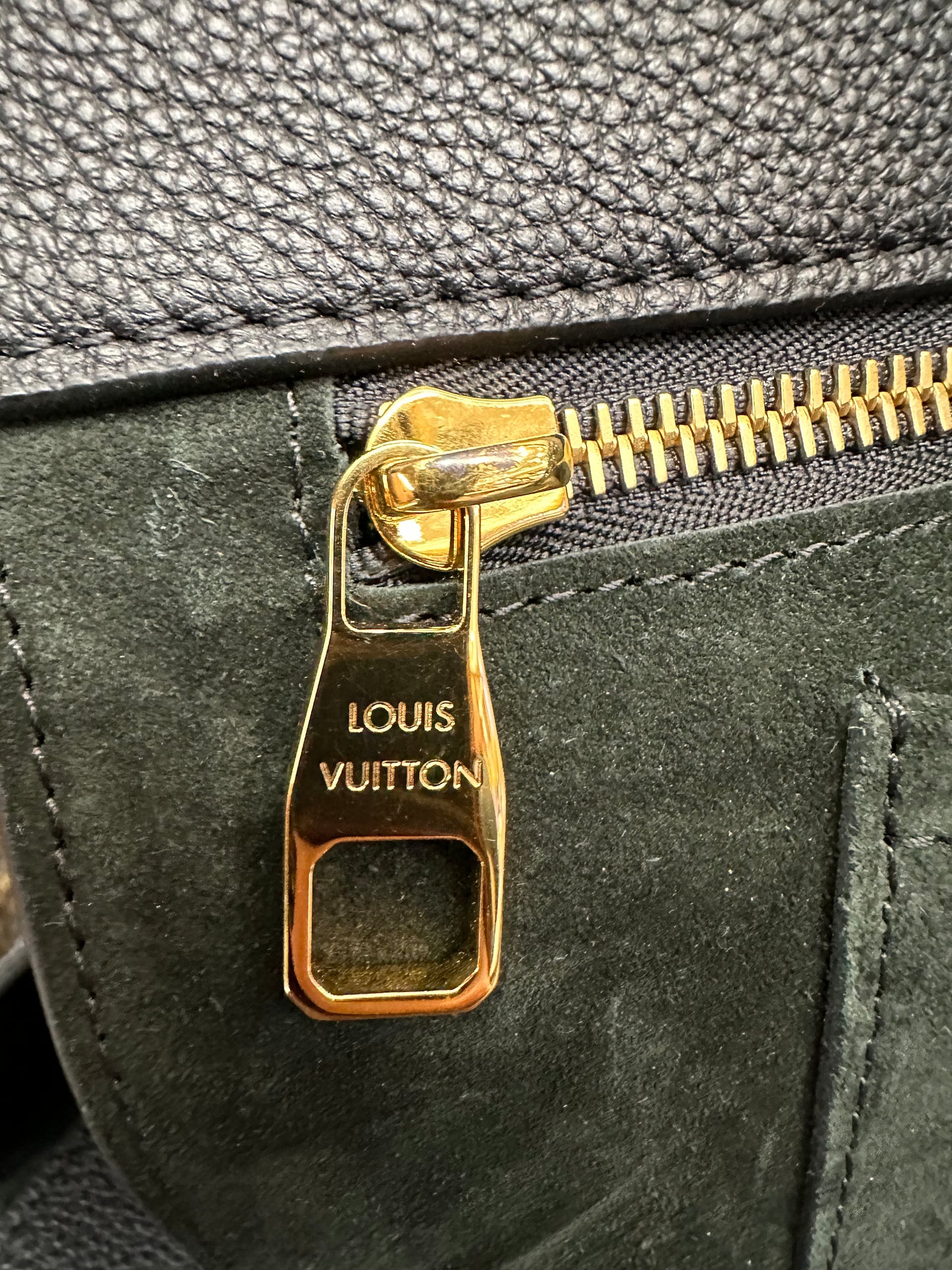 Louis Vuitton gold zipper