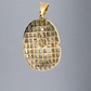 Back of pharaoh pendant. Shows "ag" and open back. Light scratches on barrel.