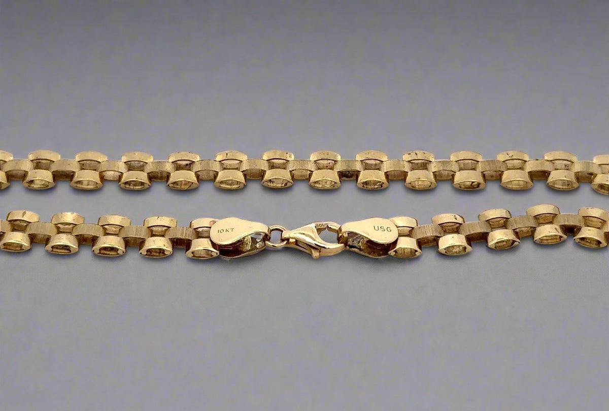 Rolex Chain Crip 10K Yellow Gold 25.75
