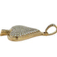 Side of pendant on white background