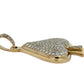 Side of pendant on white background
