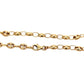 yellow gold gucci link chain close up showing lobster clasp and faint scratches
