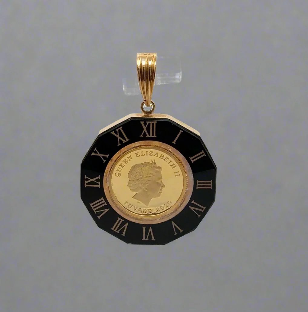 Front of coin pendant