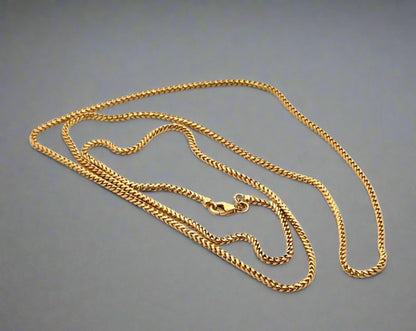 yellow gold franco chain 