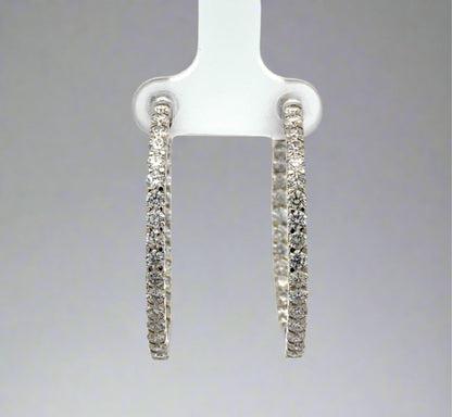 Front of diamond hoops