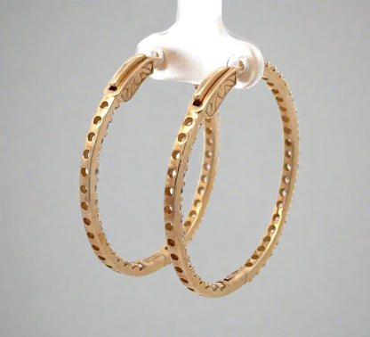 Back of diamond hoops