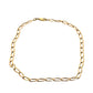 Yellow Gold link anklet with open links