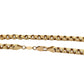 close up of yellow gold chain with 10K stamp on lobster clasp