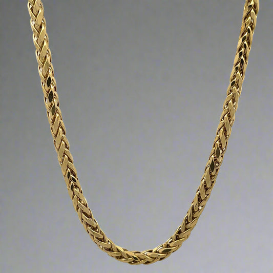 Front of round style franco chain