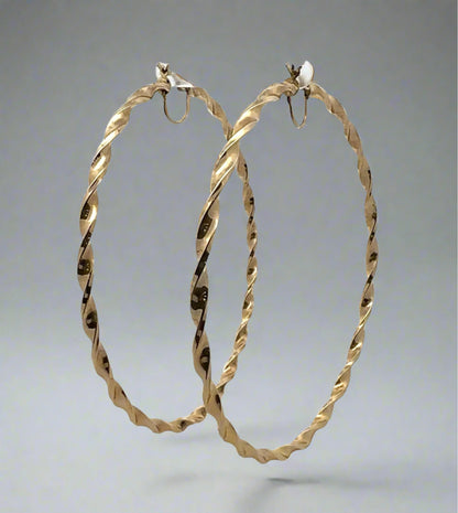 Back of twist hoops