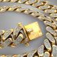 Gold diamond chain with 10K stamp on box clasp