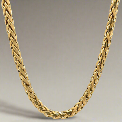 10K Yellow Gold 4.6mm 24.5” Round Unisex Franco Chain