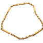 yellow gold bar link anklet with link styel anklet and gold bar detailing